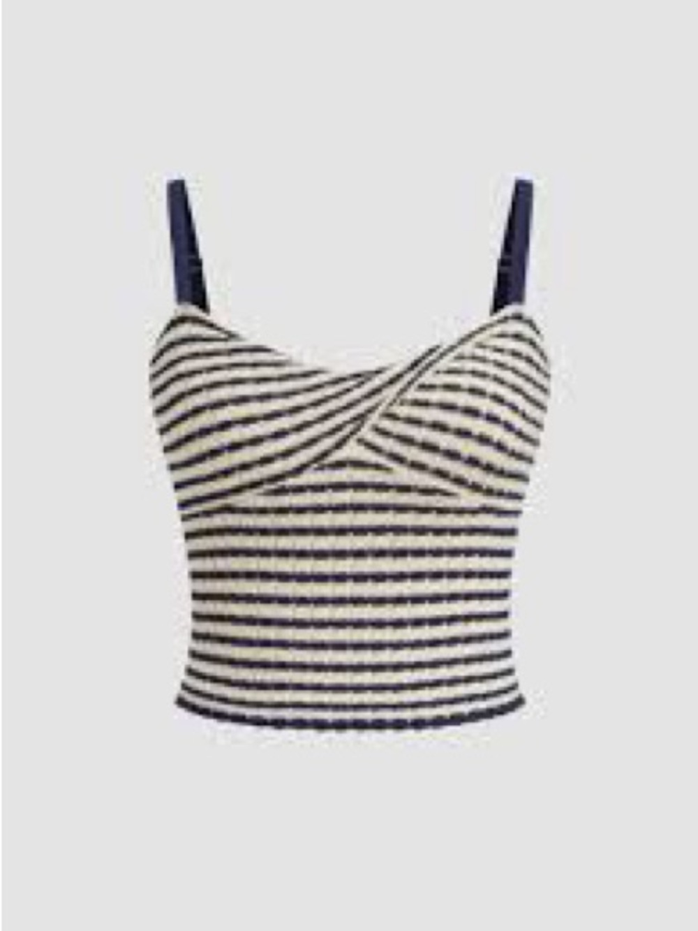 Cider Black & Cream Striped Knit Cami
